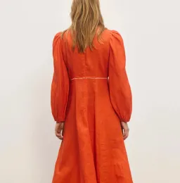 ALEMAIS Contessa Long Sleeve Midi Dress for rent on The Volte - image 4