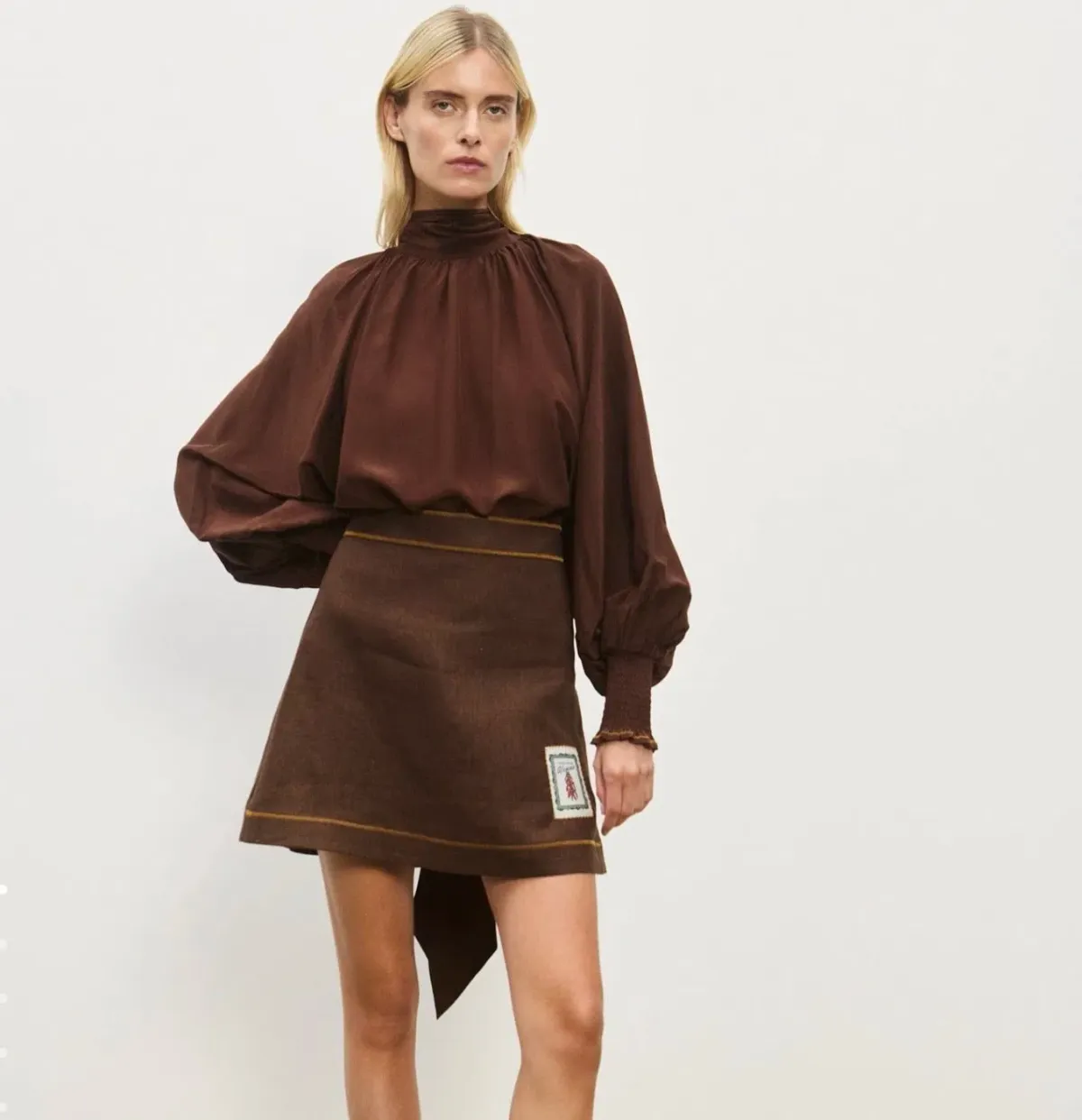 ALEMAIS Vito Skirt & Sora Knit Polo - Image 1