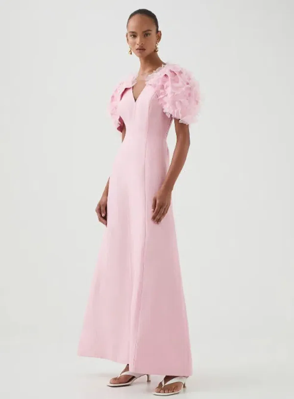 Aje Muse Midi Dress Cherry Blossom Pink Size 16 - Image 1