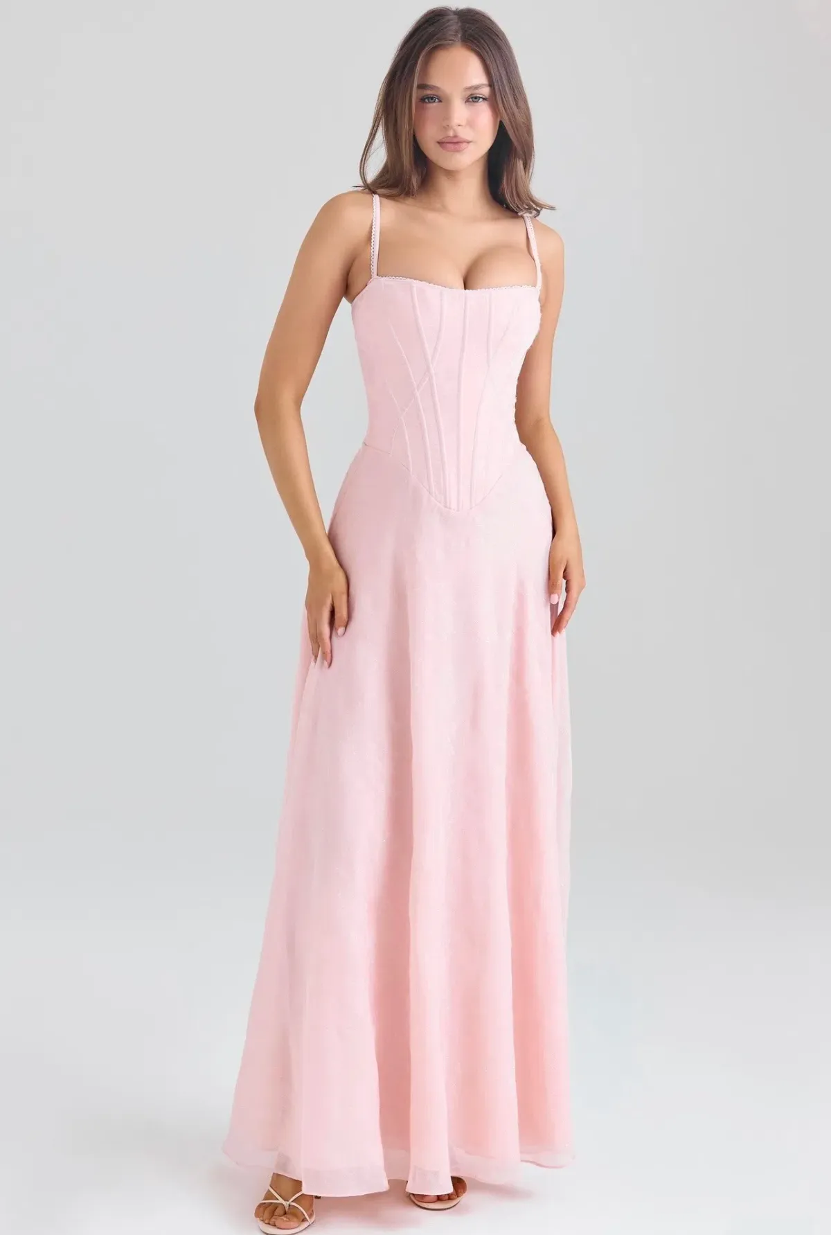 House of CB Esme blush pink maxi dress size 8 - Image 4