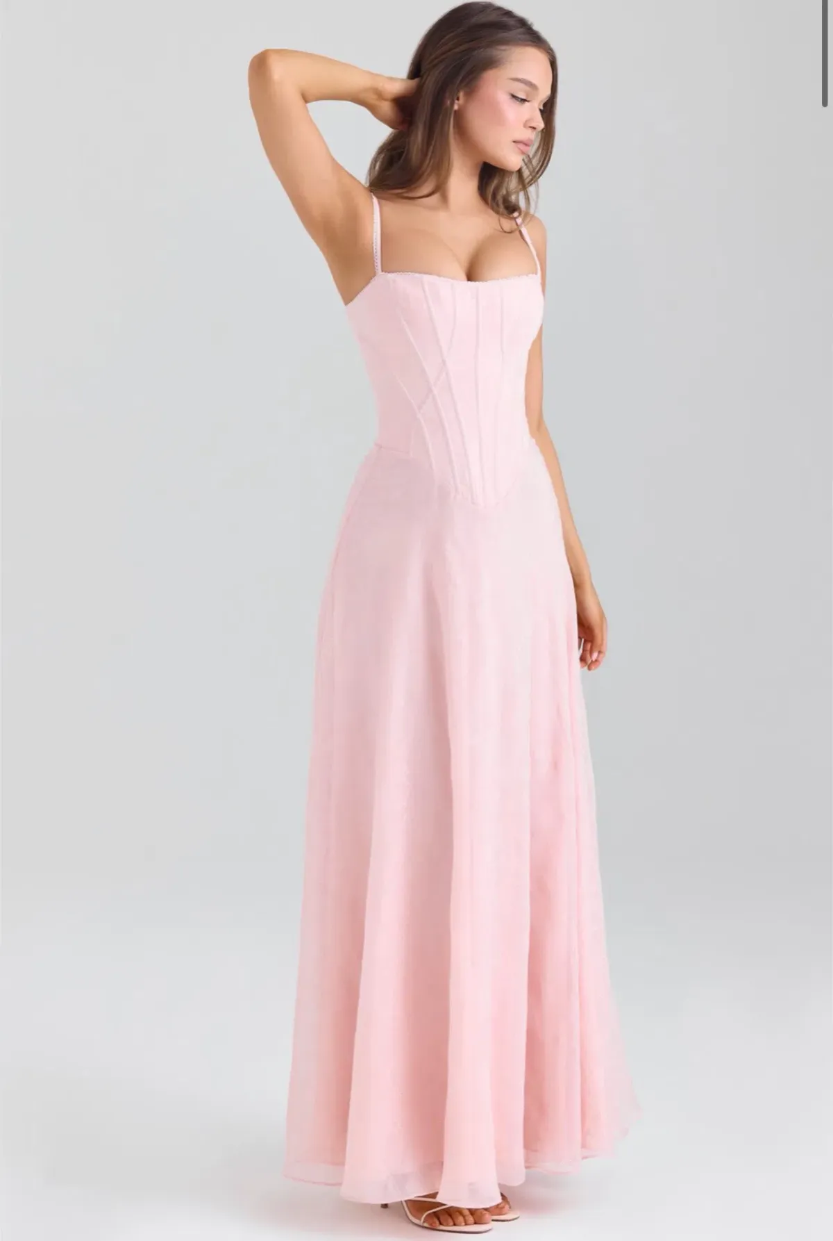 House of CB Esme blush pink maxi dress size 8 - Image 1