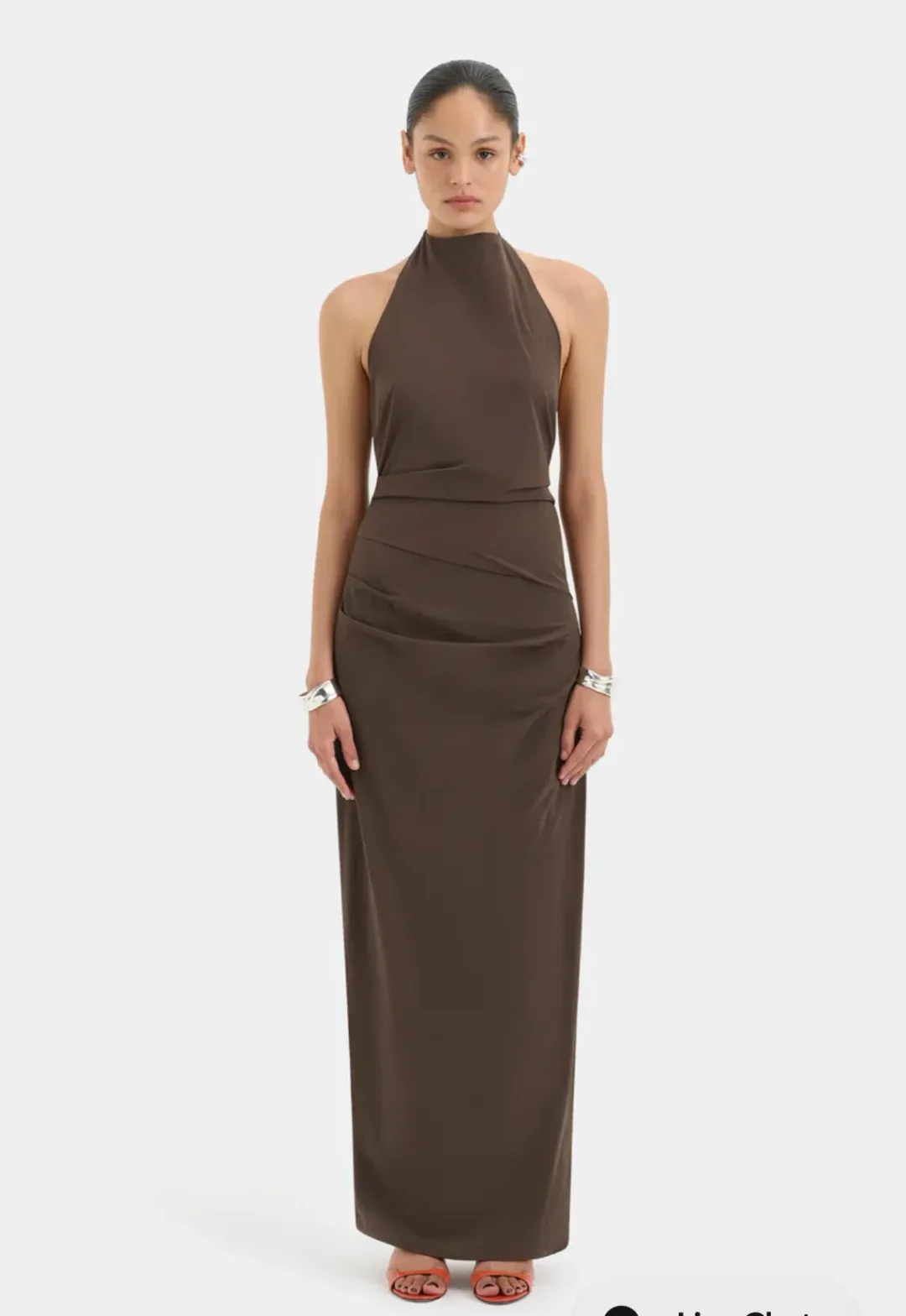 Sir the label sol halter maxi in mocha size 0 for rent on The Volte - main image