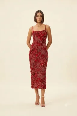 Rachel Gilbert Francesca Gown Red Size 0 AU 6 for rent on The Volte - image 2