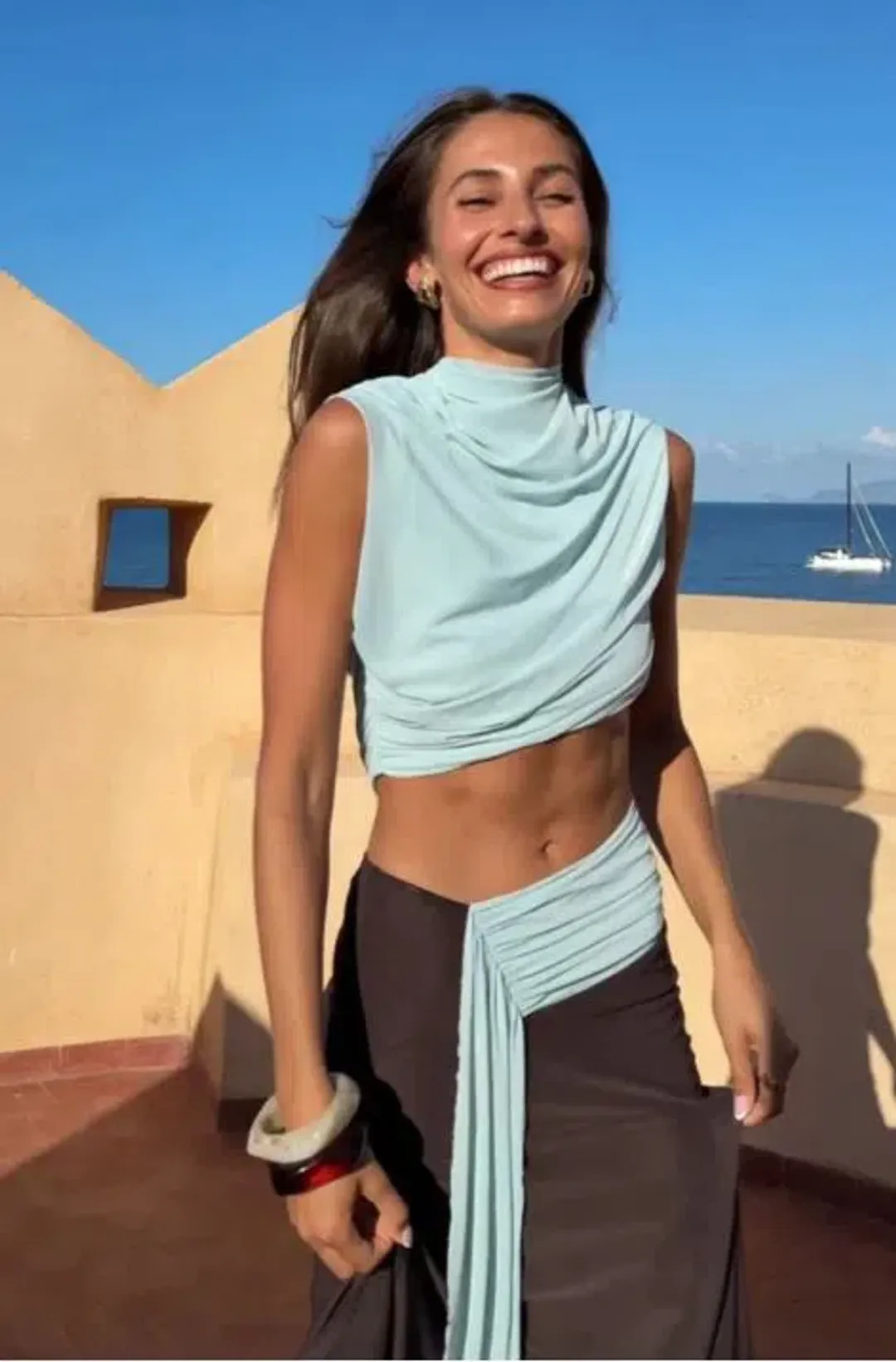 Bec & Bridge Conni Asym Midi Dress Size 10 for rent on The Volte - main image