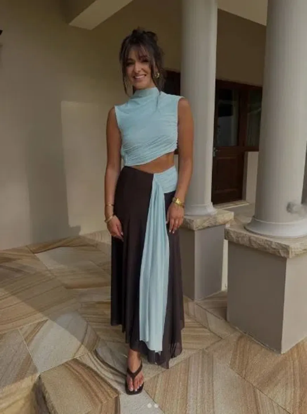 Bec & Bridge Conni Asym Midi Dress Size 10 for rent on The Volte - main image