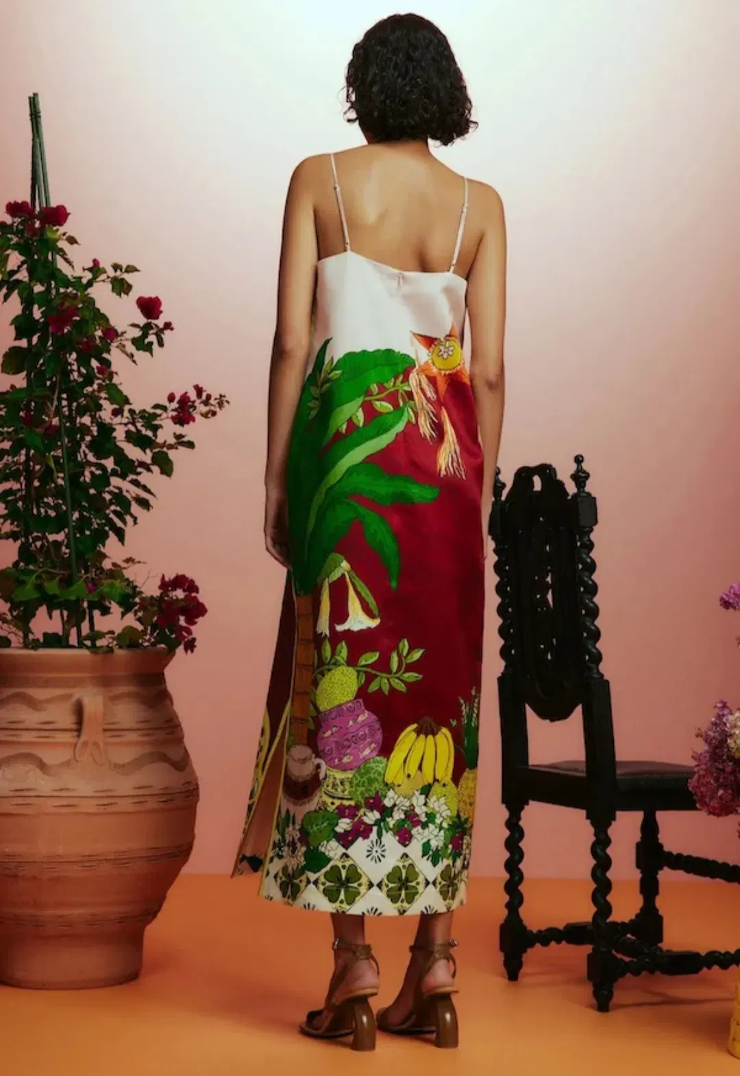 Alemais Tiger Slip Dress in Multi Print Size 12 for rent on The Volte - main image