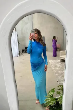 Sass & Bide Life form jersey maxi blue size 8 for rent on The Volte - image 2