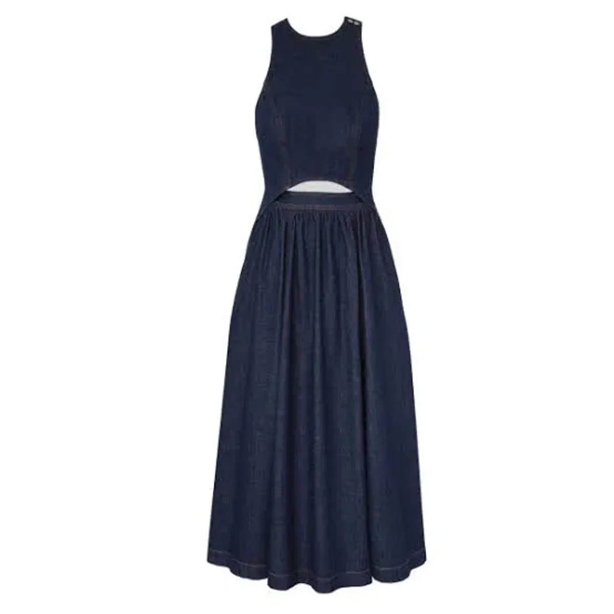 Zimmermann The Denim Racer Dress in Ink - Image 6