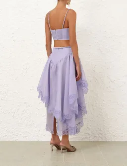 ZIMMERMANN CRUSH LACE TRIM SKIRT AND TOP for rent on The Volte - image 3