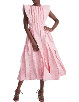 AJE HYBRID MIDI DRESS PINK SIZE 10 for rent on The Volte - image 5