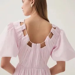 Aje Esmerie Midi Dress Pink 16 for rent on The Volte - image 1