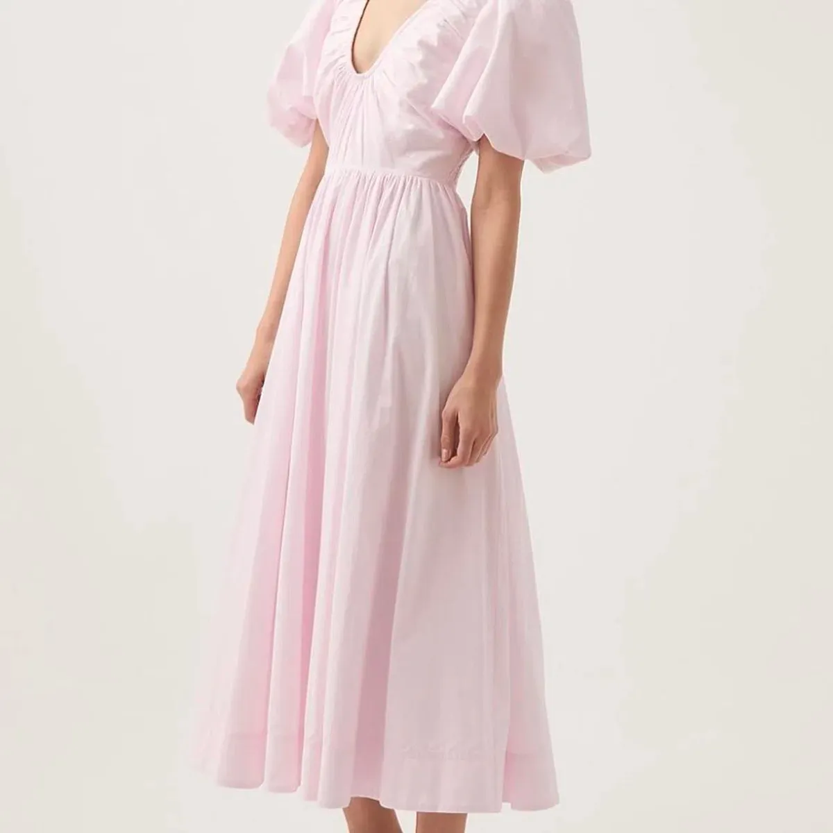 Aje Esmerie Midi Dress Pink 16 - Image 4