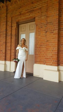 Sheike white maxi dress size 10 for rent on The Volte - image 1