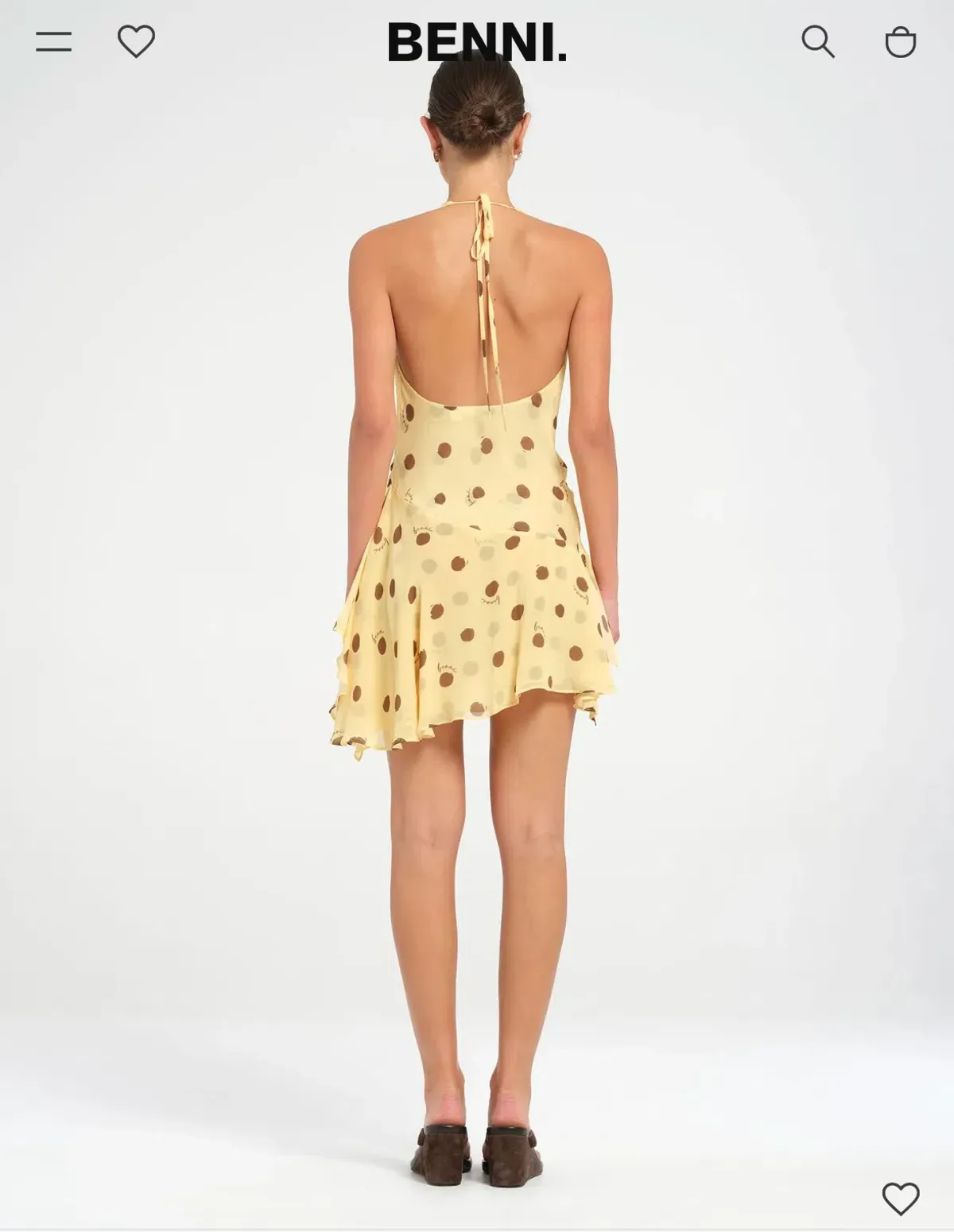 BENNI HARLOW HALTER MINI DRESS - Image 3