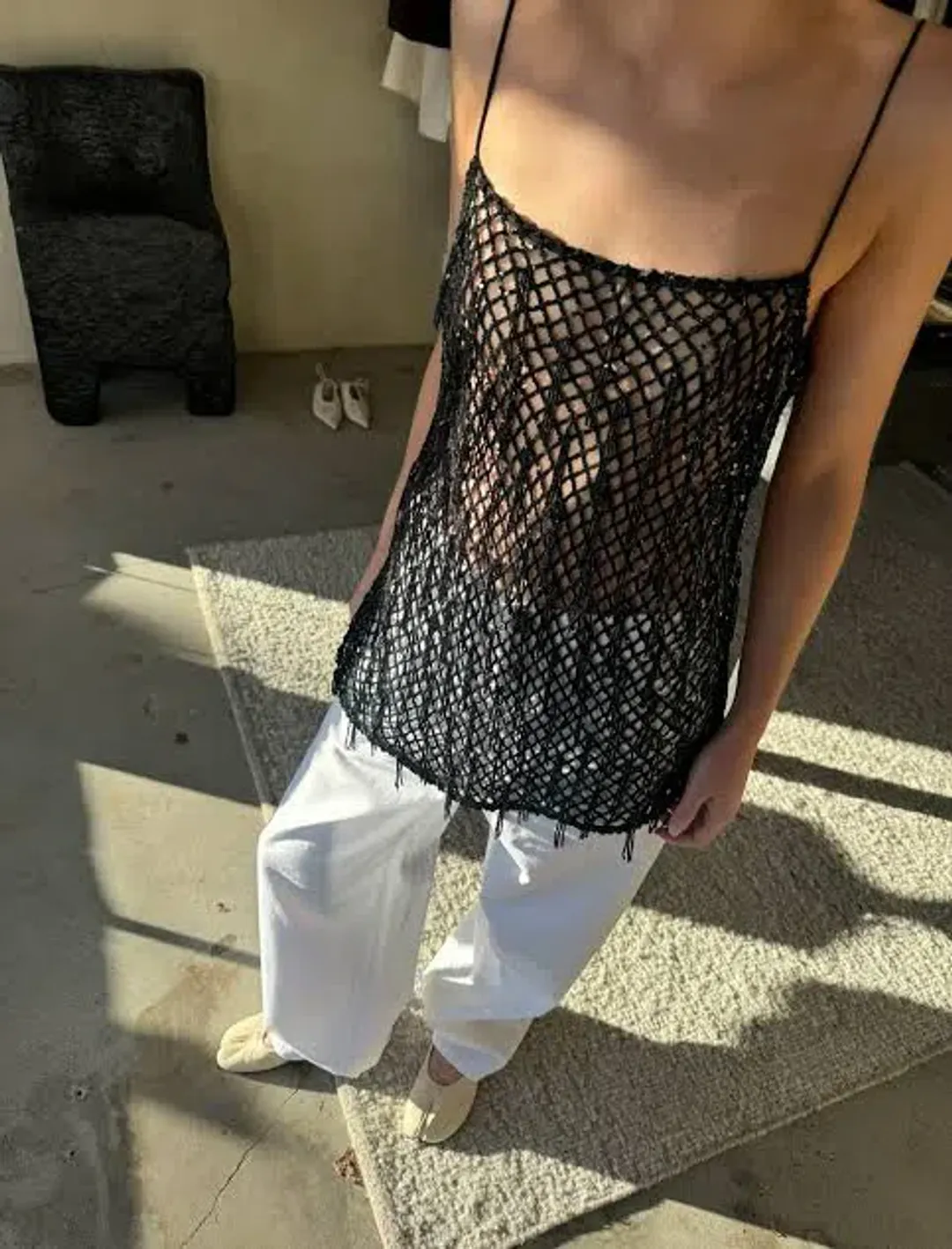 Harris Tapper Beaded Singlet for rent on The Volte - main image