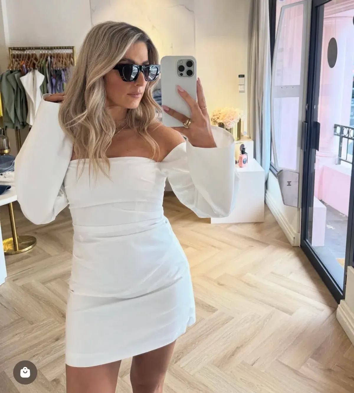 Sir- Martina Sleeved Mini Dress-2 - Image 1