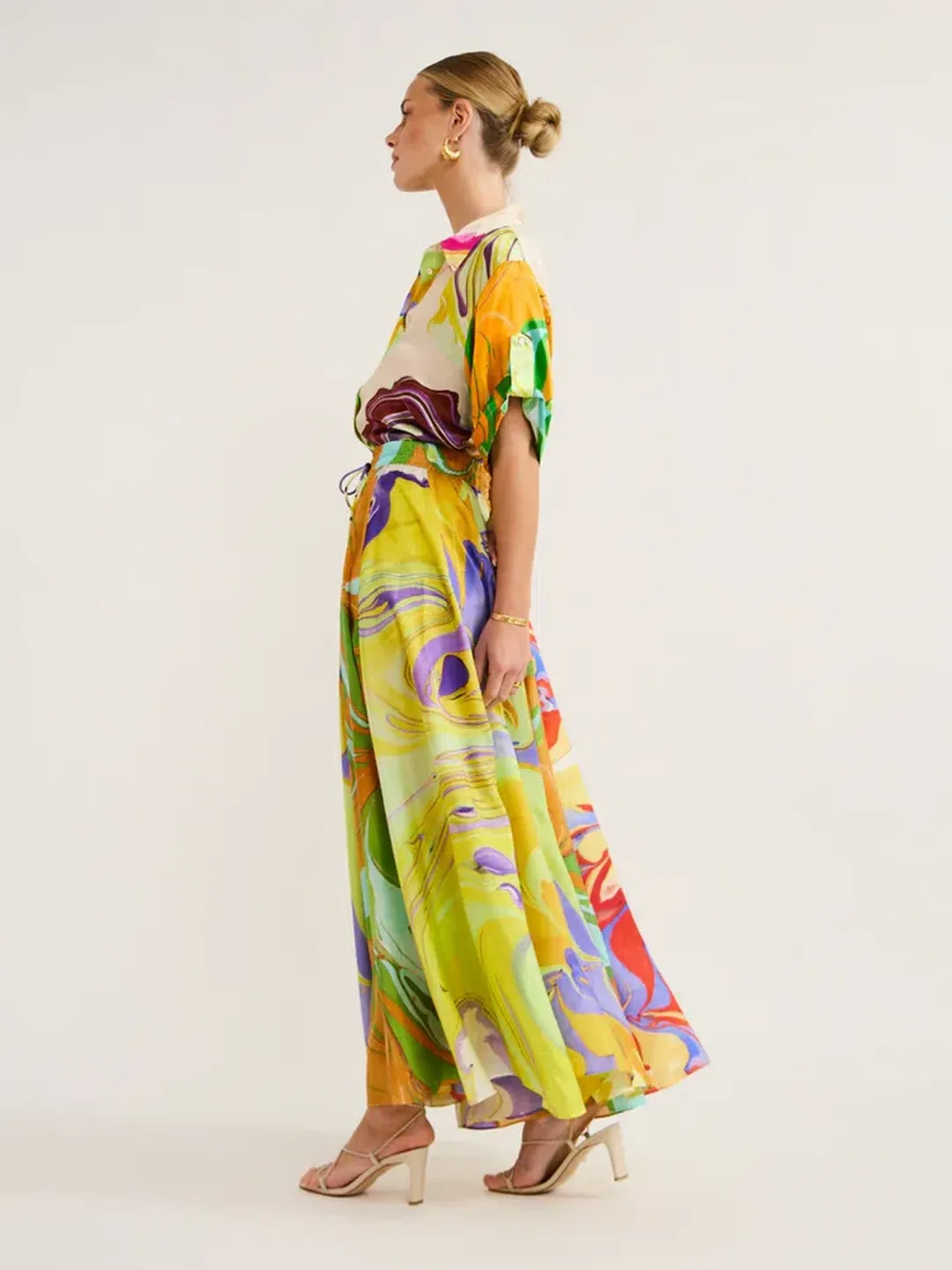 Luca Silk Skirt for rent on The Volte - main image