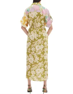 Elora Patchwork Shirt Dress for rent on The Volte - image 2