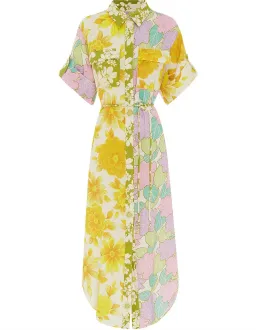 Elora Patchwork Shirt Dress for rent on The Volte - image 5