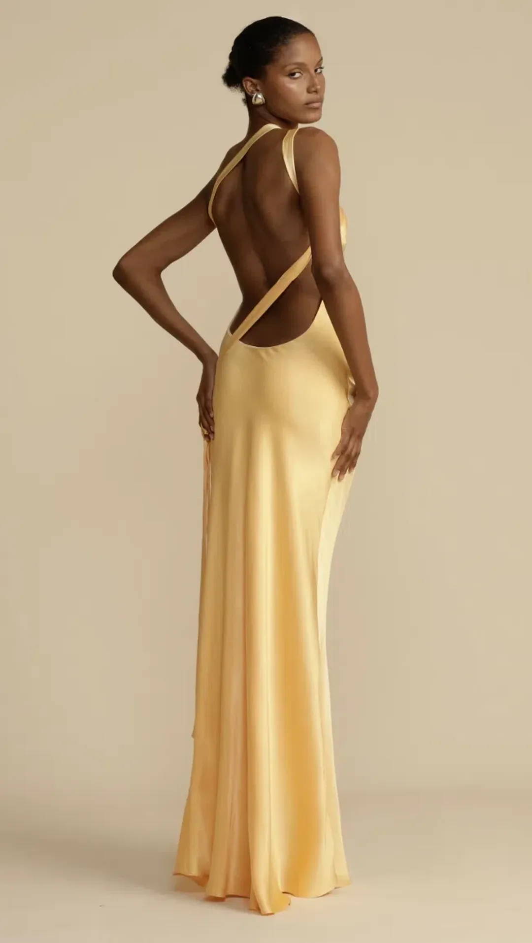 Arcina Ori Monique Dress Sunshine Yellow Maxi Dress - 10 for rent on The Volte - main image