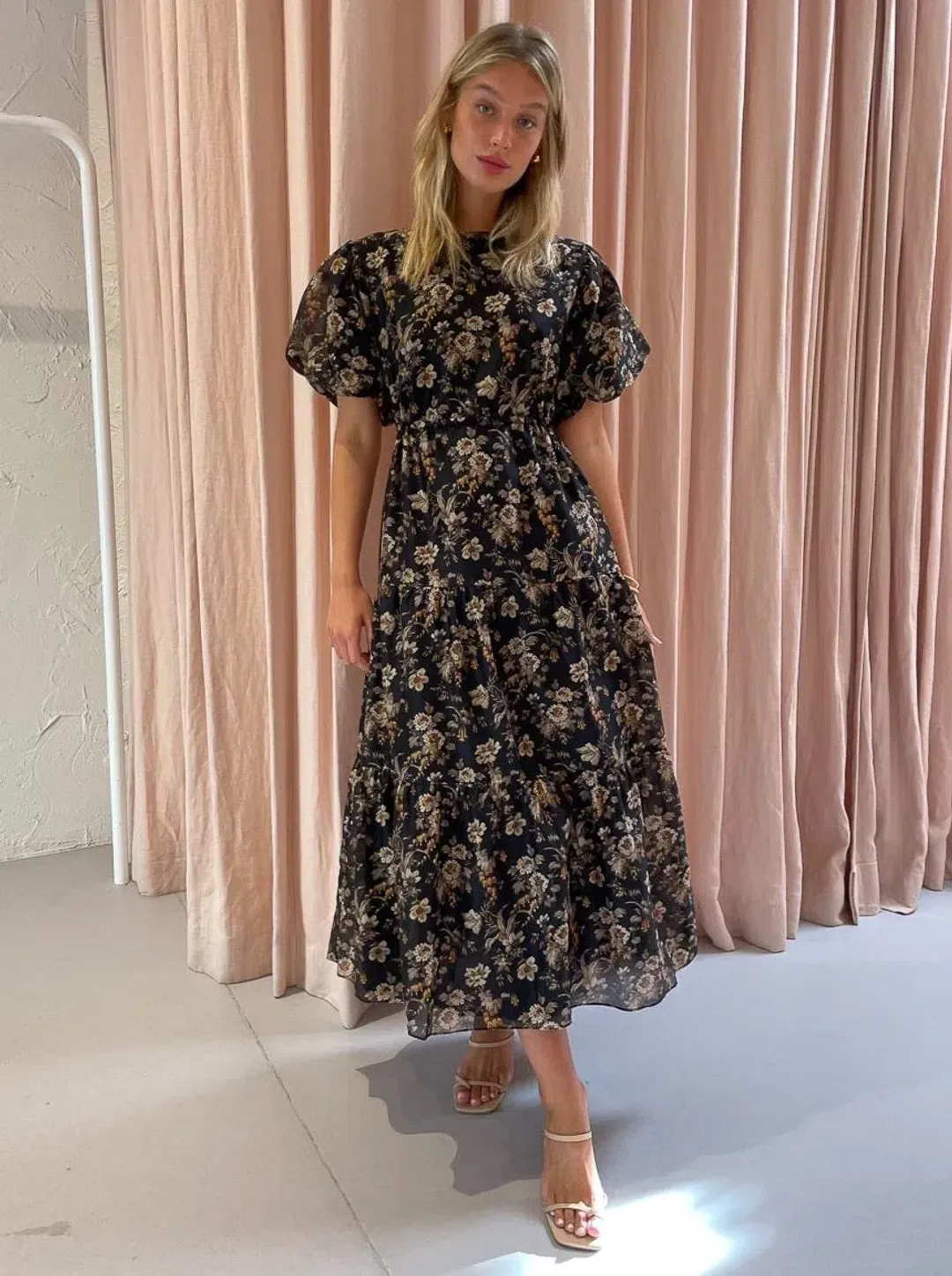 Sir the Label Amerie Midi Dress for rent on The Volte - main image