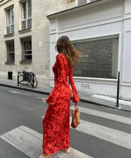 Realisation Par The Gia Maxi Dress in Havana Red Size 12 for rent on The Volte - image 2