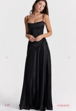House of CB ANABELLA Black Maxi Dress for rent on The Volte - image 2