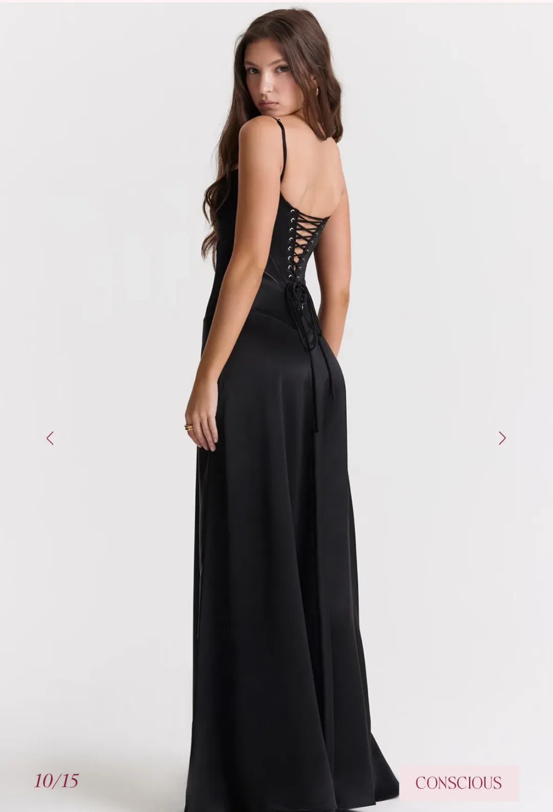 House of CB ANABELLA Black Maxi Dress for rent on The Volte - main image