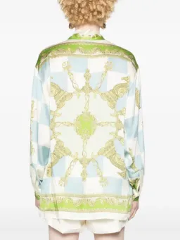 Check mate silk shirt for rent on The Volte - image 3