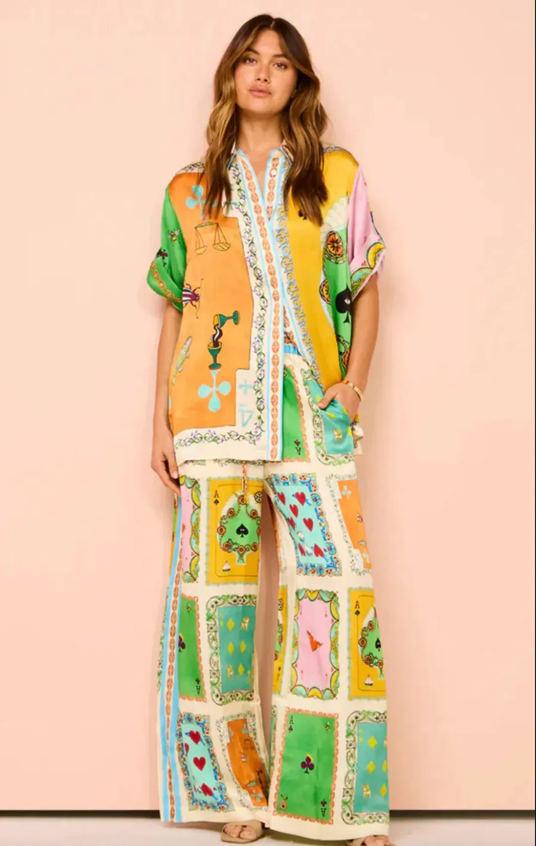 Rummy silk set for rent on The Volte - main image