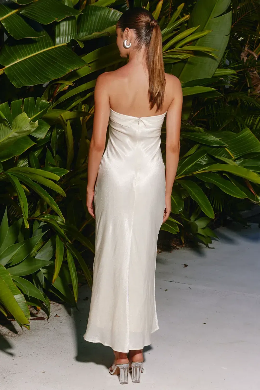 Leila Slip Dress Champagne for rent on The Volte - main image
