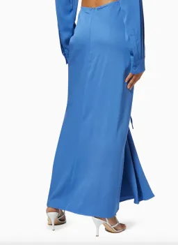 Ruched Skirt in Viscose blue for rent on The Volte - image 3