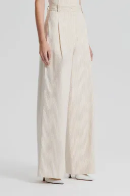 Striped Cotton Trouser Cream for rent on The Volte - image 3