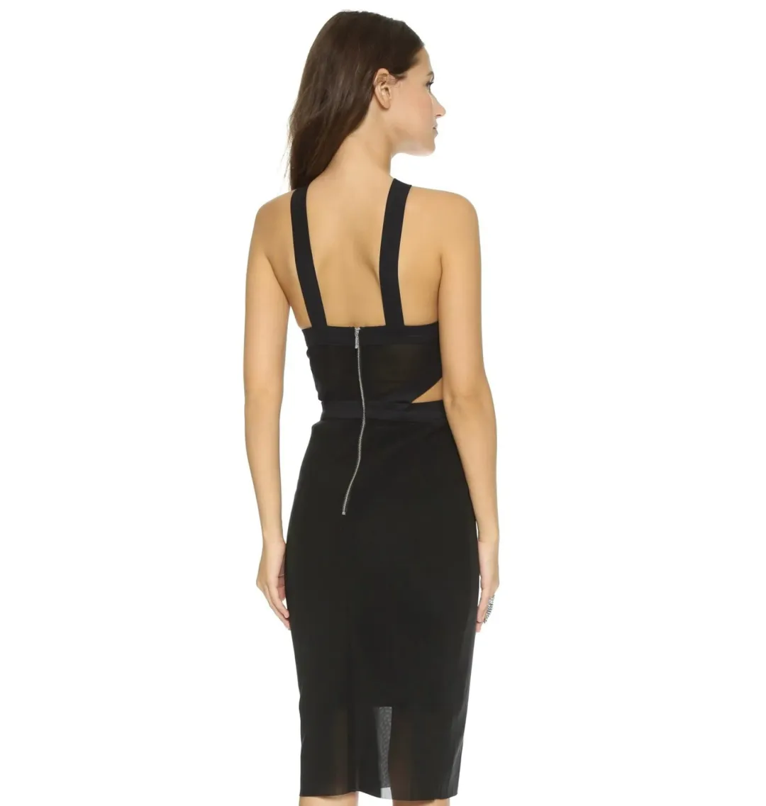 Bec & Bridge Parralle Halter Dress Black Size AU 10 for rent on The Volte - main image