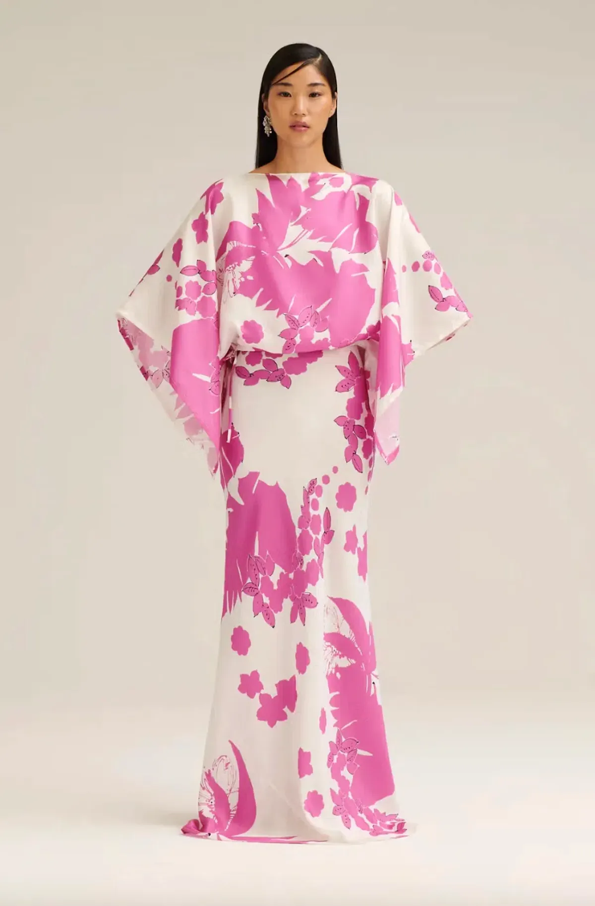 Silk Twill Sefton Slip Dress Pink - Image 2