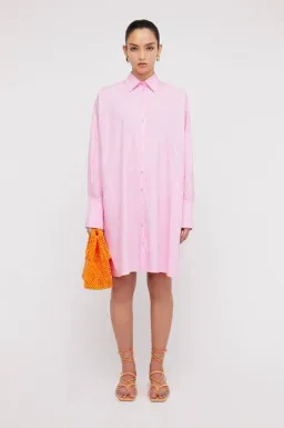 Parachute Pocket Shirt Dress Turqoise for rent on The Volte - image 2