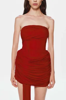 Misha The Ember Wrapped Mini Dress size XS / 6 for rent on The Volte - image 2