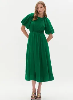 Aje Alma Midi Dress GREEN SAPPHIRE 8 for rent on The Volte - image 1