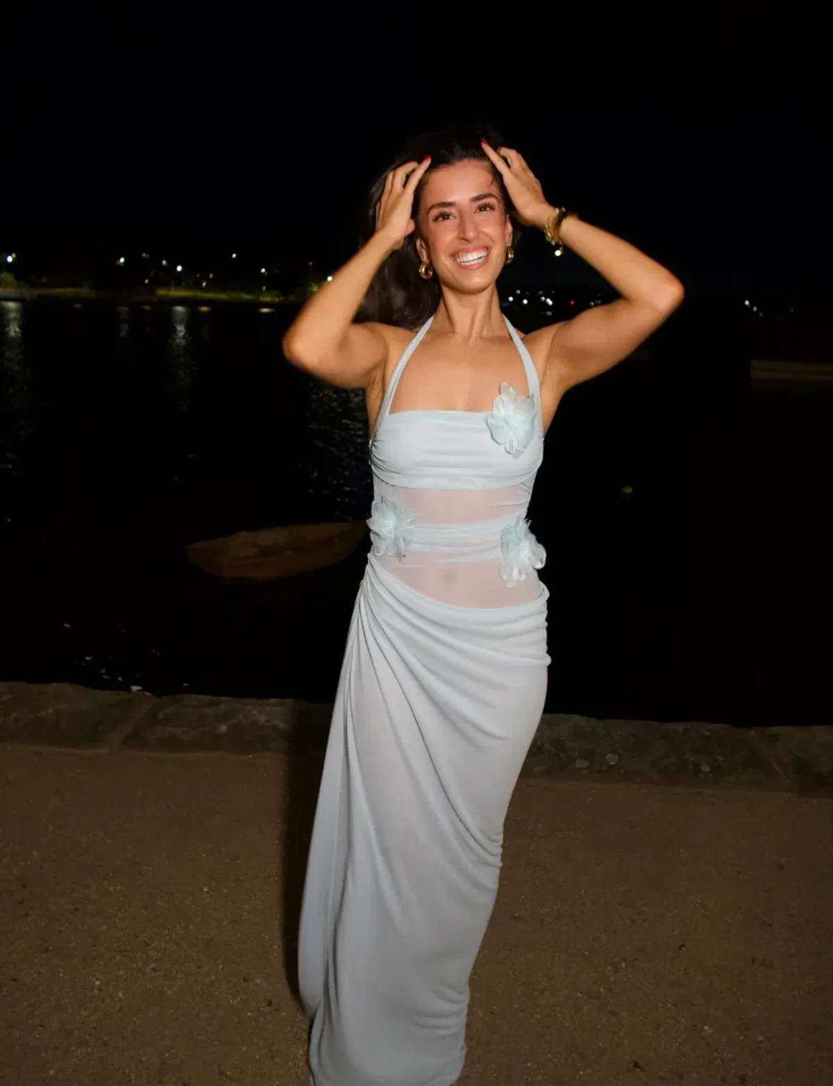 Benni Florence Maxi Dress in Fresh Mint Blue AU 6 - Image 7