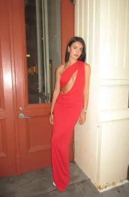 Misha The Solstice Cupro Dress size M / 10 Cherry Red for rent on The Volte - image 4