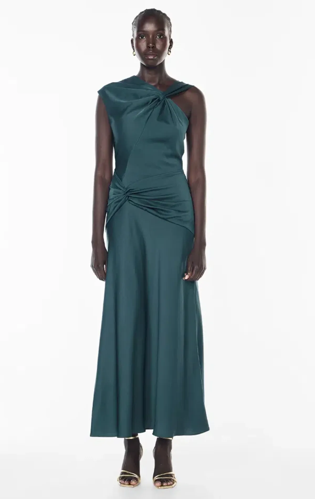 Manning Cartell Your Song Drape Dress Teal Size 14 - Image 1