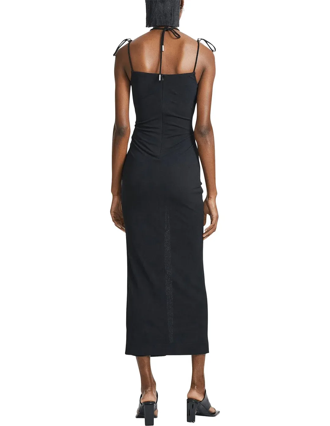 Dion Lee Gathered Butterfly Dress Black for rent on The Volte - main image