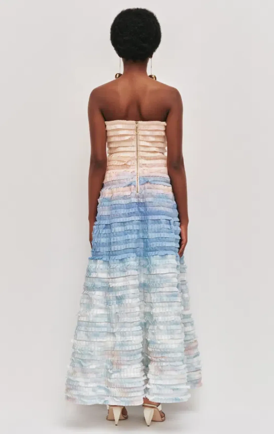 AJE Juliet Midi Dress Horizon Size 10 for rent on The Volte - main image