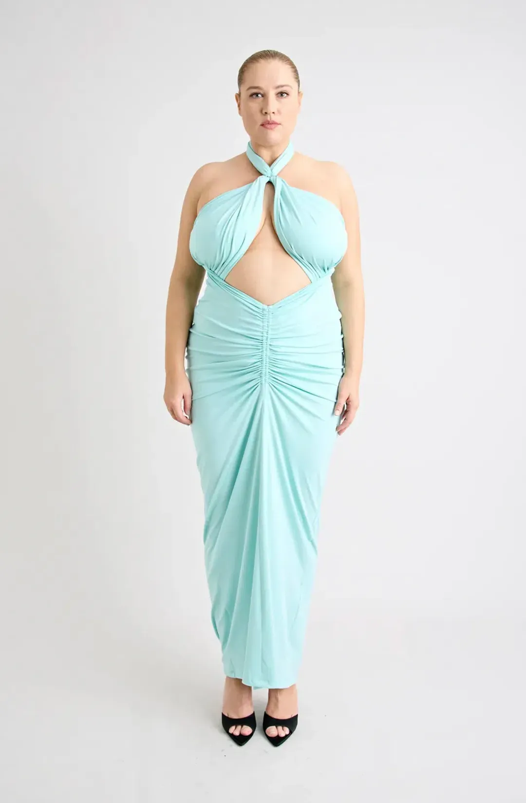 Pfeiffer Victoria maxi dress aqua size 12 L for rent on The Volte - main image