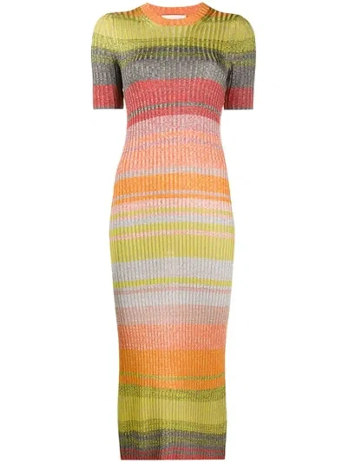 Zimmermann Brightside Knit Shirtdress in Sunset Ombre size 8/10 - Image 3