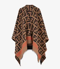 FF Poncho Multi Colour Wool and Silk for rent on The Volte - image 3