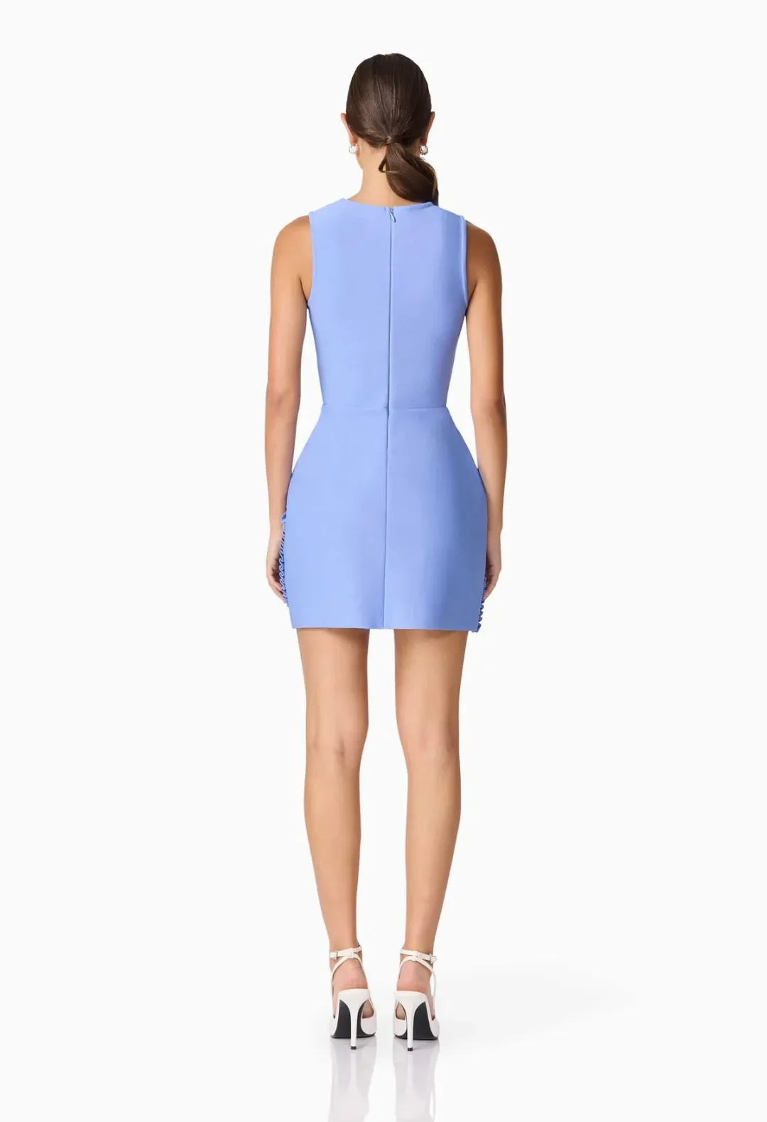 Elliatt Sonya Tulip Mini Dress Blue Size Small for rent on The Volte - main image