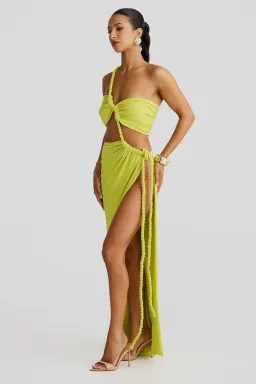 Zamara Chartreuse dress for rent on The Volte - image 1