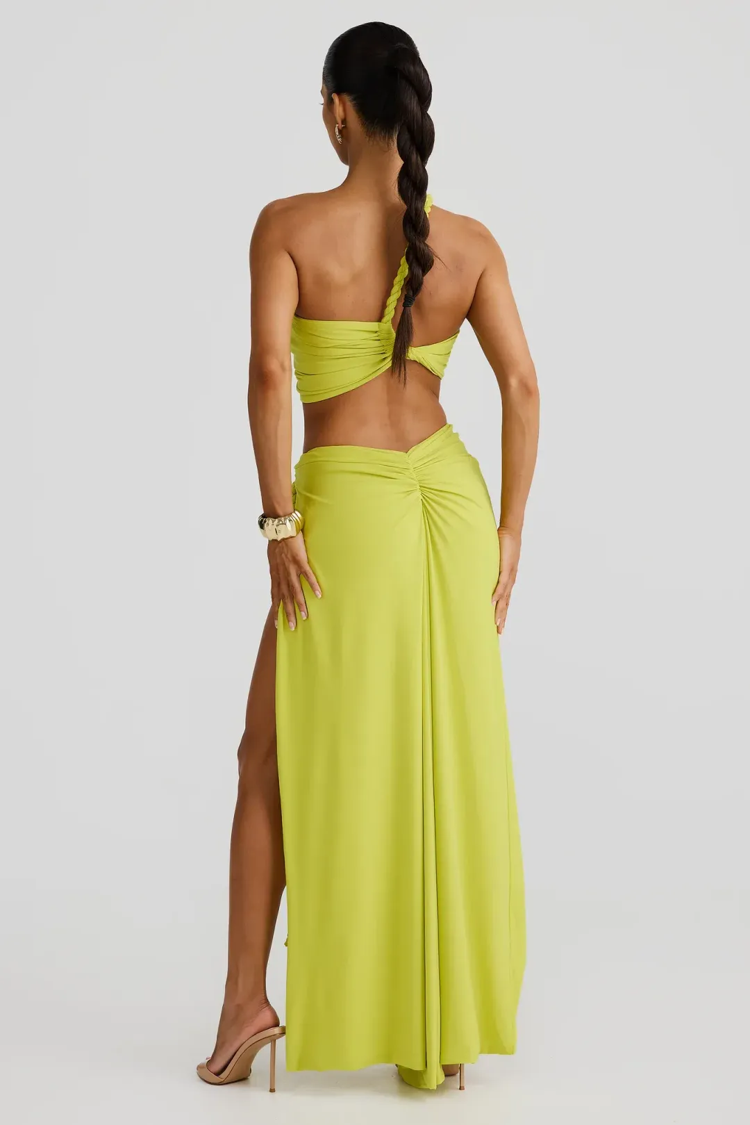 Zamara Chartreuse dress for rent on The Volte - main image
