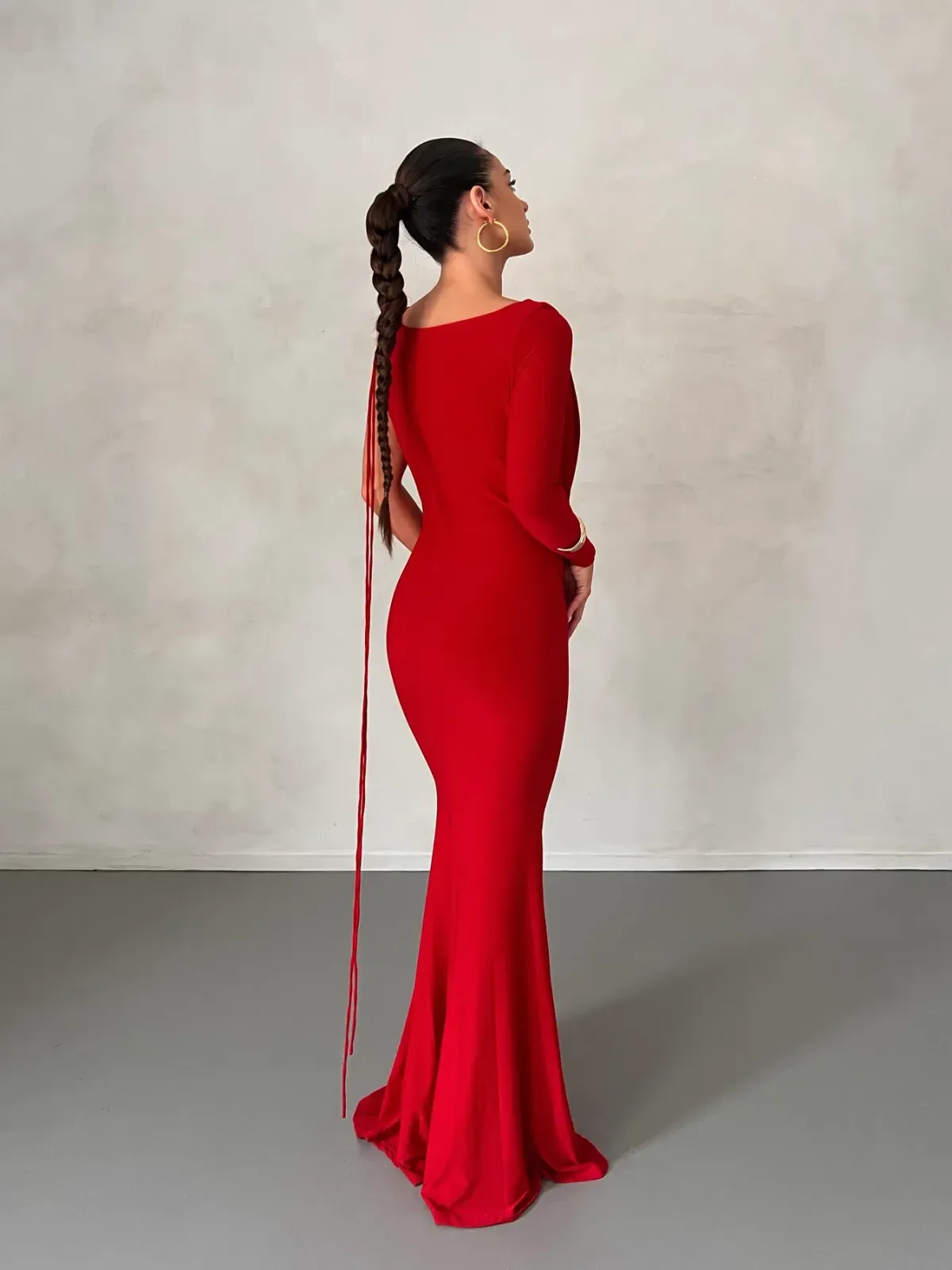 Emilia Red Dress - Image 2